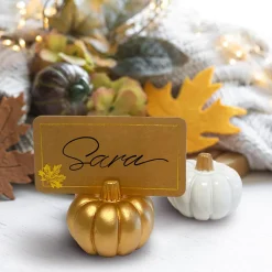 Harman Pumpkin Place Card Holder - Set of 6 (Gold)