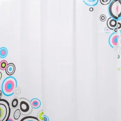 Harman Reinforced Grommet 'Circles' Peva Shower Curtain