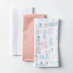 Harman 'Retro Kitchen' Cotton Kitchen Towel - Set of 3