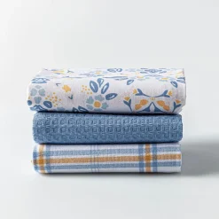 Harman 'Spring Tile' Cotton Kitchen Towel - Set of 3