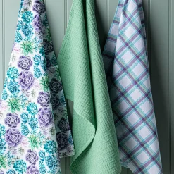 Harman 'Succulent Garden' Cotton Kitchen Towel - Set of 3