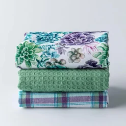 Harman 'Succulent Garden' Cotton Kitchen Towel - Set of 3