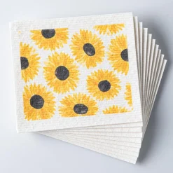 Harman 'Sunflower' Reusable Sponge Cloth - Set of 10