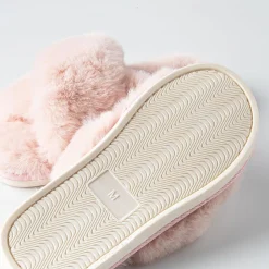 Harman Tahoe 'Criss Cross' Memory Foam Slippers Women (Blush)