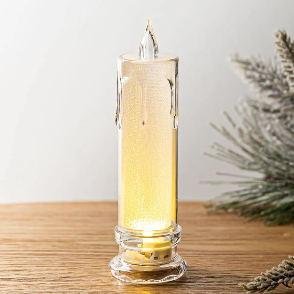 Harman Teardrop Transparent LED Candle Large (Warm White)