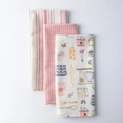 Harman 'Vintage Baking' Cotton Kitchen Towel - Set of 3