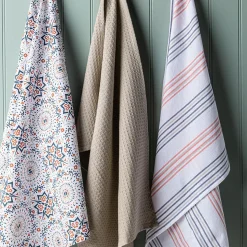Harman 'Warm Tile' Cotton Kitchen Towel - Set of 3