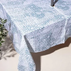 Harman Zipper 'Blue Tile' Patio Tablecloth 60 x 120"