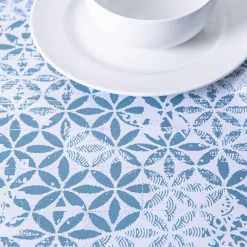 Harman Zipper 'Blue Tile' Patio Tablecloth 60 x 120