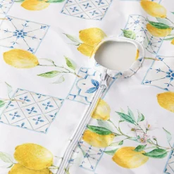 Harman Zipper 'Lemon Tile' Patio Tablecloth 60 x 120