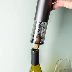 Hauz Easypour Plus Cordless Corkscrew (Black/Silver)