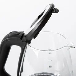 Hauz Illum Cordless Glass Kettle 1.7L (Clear/Brush Stainless Steel)