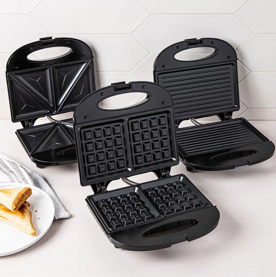 Hauz Living Non-Stick Panini Press-Grill (Black)
