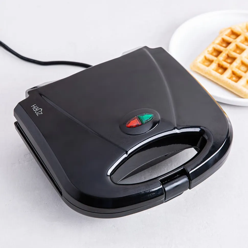 Hauz Living Non-Stick Waffle Maker (Black)