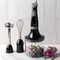 Hauz Multi-Set Blender-Chopper/Whisk - Set of 4 (Black)