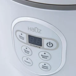 Hauz Steam Smart Rice Cooker and Steamer (White)