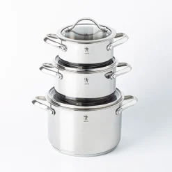 Henckels Aragon Cookware Combo Stackable - S/6 (Stainless Steel)