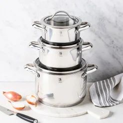 Henckels Aragon Cookware Combo Stackable - S/6 (Stainless Steel)
