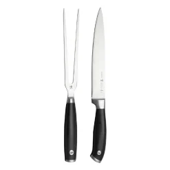 Henckels Forged Elite Carving Knife-Fork Combo - Set of 2 (Black)