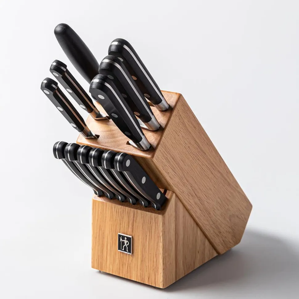 Henckels French Forged Wood Knife Block Combo - Set of 13 (Natural)