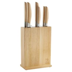 Henckels Pakka Wood Knife Block Combo - Set of 7 (Natural)