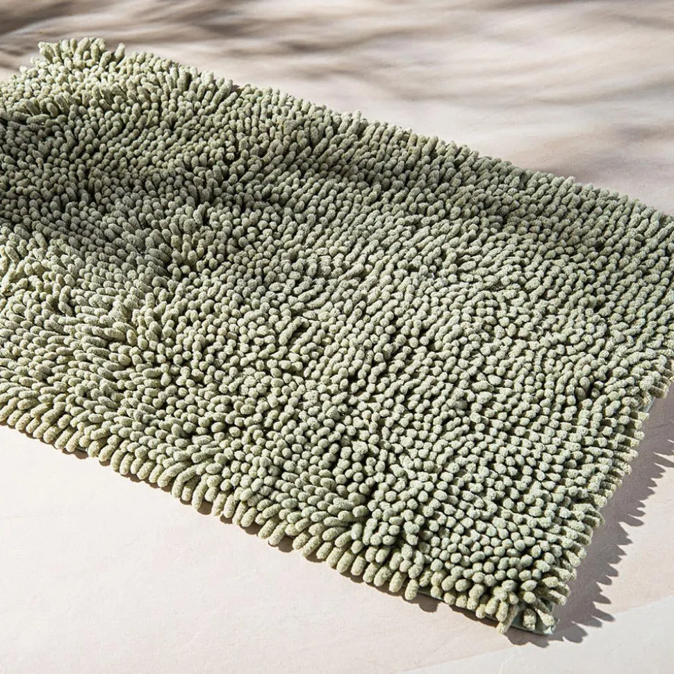 Heritage Home Chenille Noodle Polyester Bathmat 20"x32" (Sage)