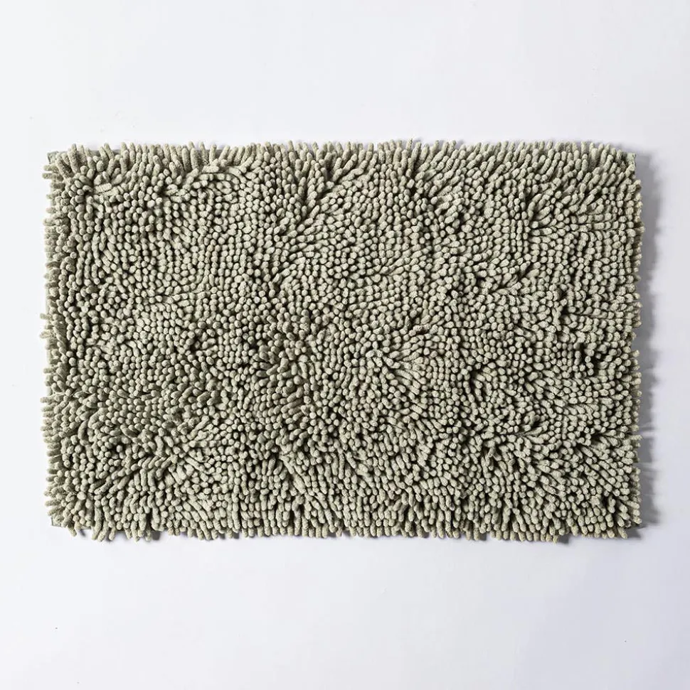 Heritage Home Chenille Noodle Polyester Bathmat 20"x32" (Sage)