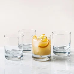Home Essentials Bubble Double Old Fashioned Glass - Set of 4