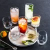 Home Essentials Red Series Glass Round DOF - Set of 4