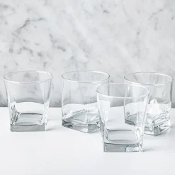 Home Essentials Square Double Old Fashioned Glass - Set of 4