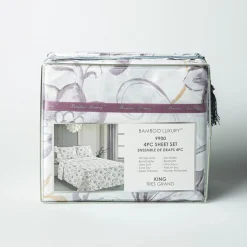 Hotel & Home 'Begonia' Microfiber Sheet 4pc King