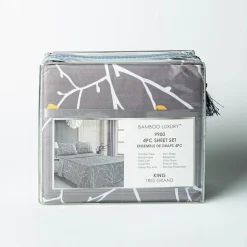 Hotel & Home 'Buds & Branches' Microfiber Sheet 4pc King