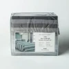 Hotel & Home 'Grey Striped' Microfiber Sheet 4pc King