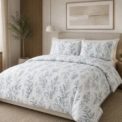 Hotel & Home 'Meadow' Microfiber Duvet Cover 3pc Double/Queen