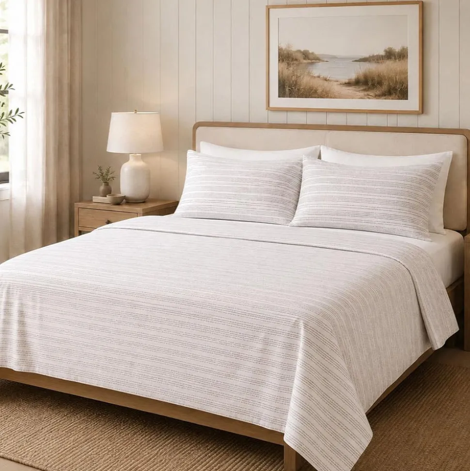 Hotel & Home 'Strata' Microfiber Sheet 4pc King