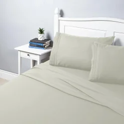 Hotel & Home Ultra-Soft Microfiber King Sheet - Set of 4 (Sand)
