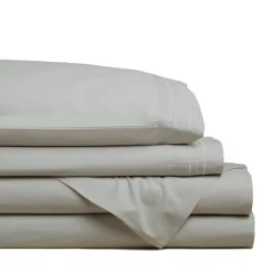 Hotel & Home Ultra-Soft Microfiber King Sheet - Set of 4 (Light Grey)