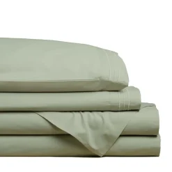 Hotel & Home Ultra-Soft Microfiber Queen Sheet - Set of 4 (Sage)