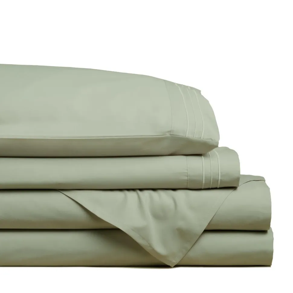Hotel & Home Ultra-Soft Microfiber King Sheet - Set of 4 (Sage)