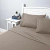 Hotel & Home Ultra-Soft Microfiber King Sheet - Set of 4 (Walnut)