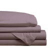 Hotel & Home Ultra-Soft Microfiber King Sheet - Set of 4 (Lilac)