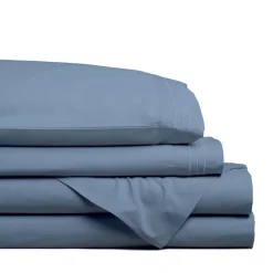 Hotel & Home Ultra-Soft Microfiber King Sheet Set of 4 (Captain Blue)