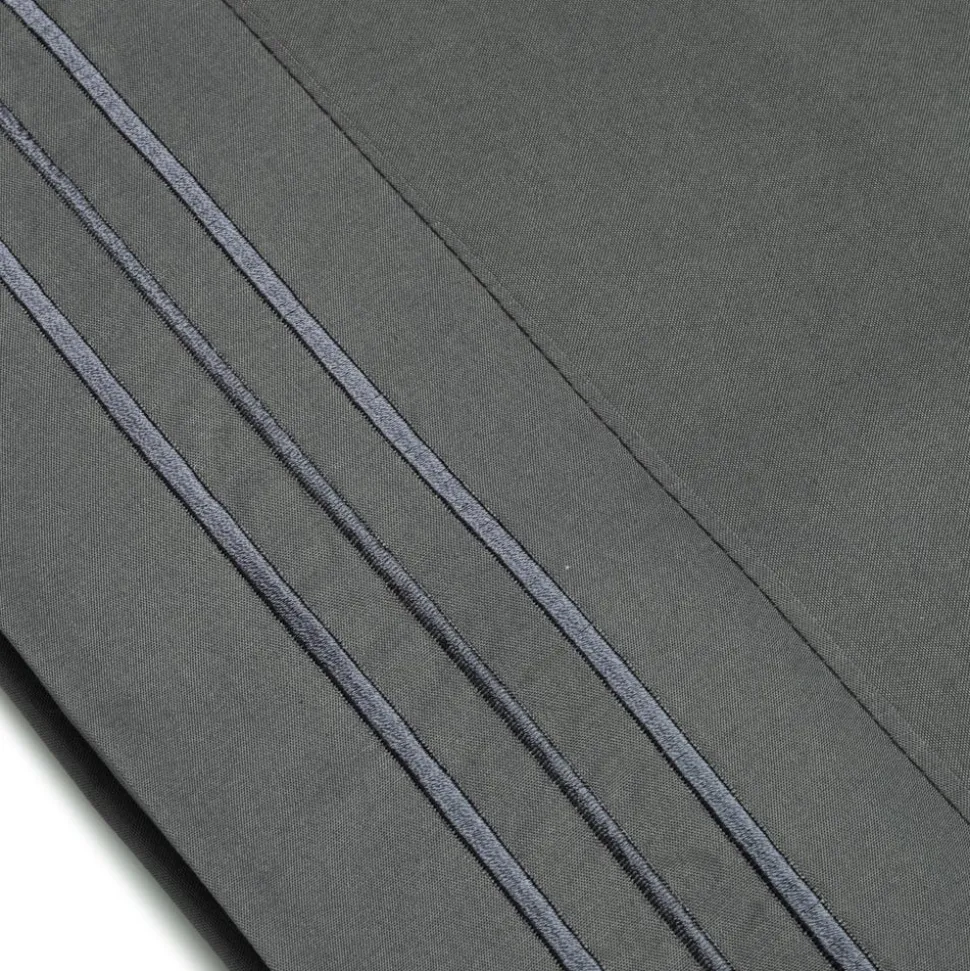 Hotel & Home Ultra-Soft Microfiber King Sheet - Set of 4 (Dark Grey)