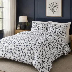 Hotel & Home 'Willow' Microfiber Duvet Cover 3pc Double/Queen