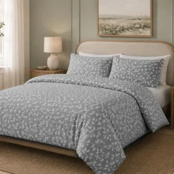 Hotel & Home 'Winding Vines' Microfiber Duvet Cover 3pc Double/Queen