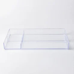 iDesign Clarity '4-Section' Cosmetic & Vanity Organizer 16"x8"x2"