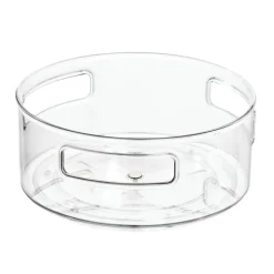 iDesign Clarity Turntable with Handles (Clear)