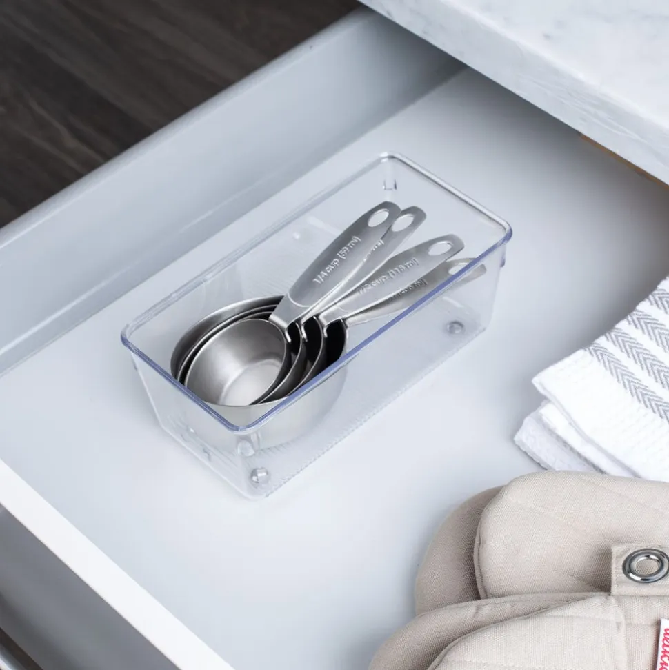 iDesign Linus Drawer Organizer Grand Bin Rectangular 4x8"