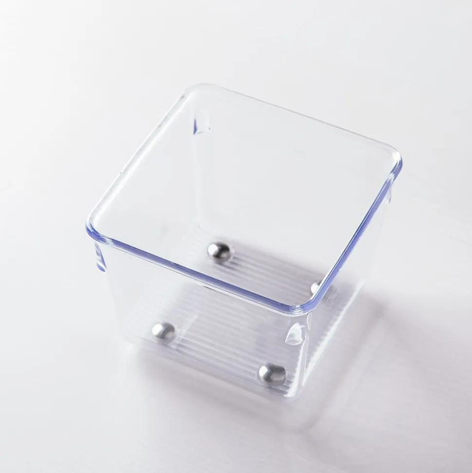 iDesign Linus Drawer Organizer Grand Bin Square 4x4"