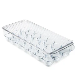 iDesign Linus '21-Egg Capacity' Fridge Binz Egg Holder 6x14.75x3